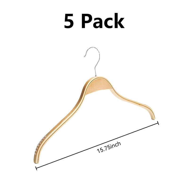 Cintres en bois pour pantalons à usage domestique, 5