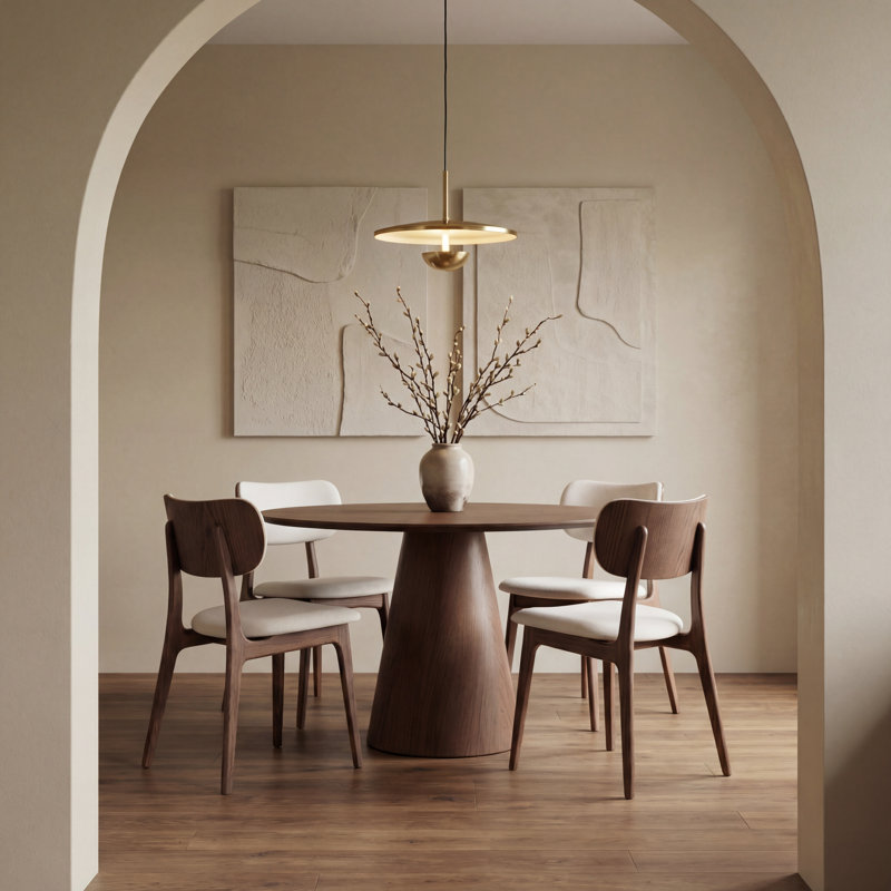 Ena Dining Table, Nogal