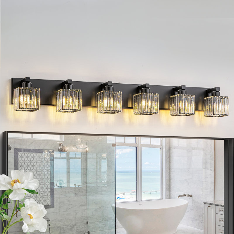 Paislyn Dimmable Vanity Light, 6, Matte Black
