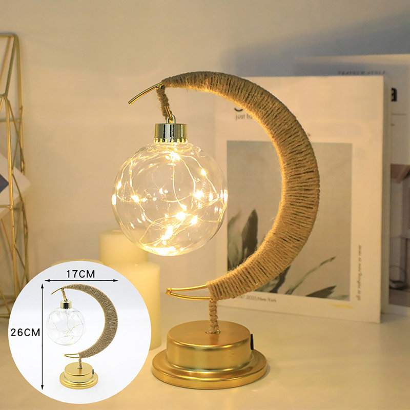 Veilleuse décorative à DEL en fer forgé