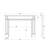 Lenwood 56"x42" Traditional Wood Fireplace Mantel Surround Kit Includes Wooden Mantel Surround & Shelf-251280298-251280302