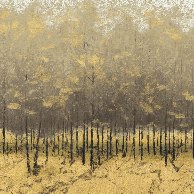 Golden Trees III taupe, H 12 po x l 12 po