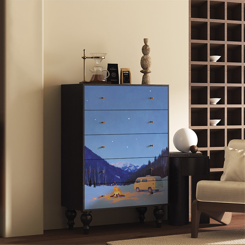 Vintage advanced simple modern style decor cabinet