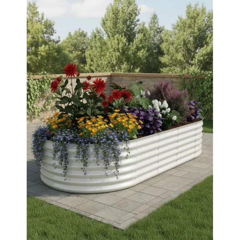 2pcs Heavy-Duty Raised Garden Beds, 23.6'' H x 94.4'' W x 47.2'' D