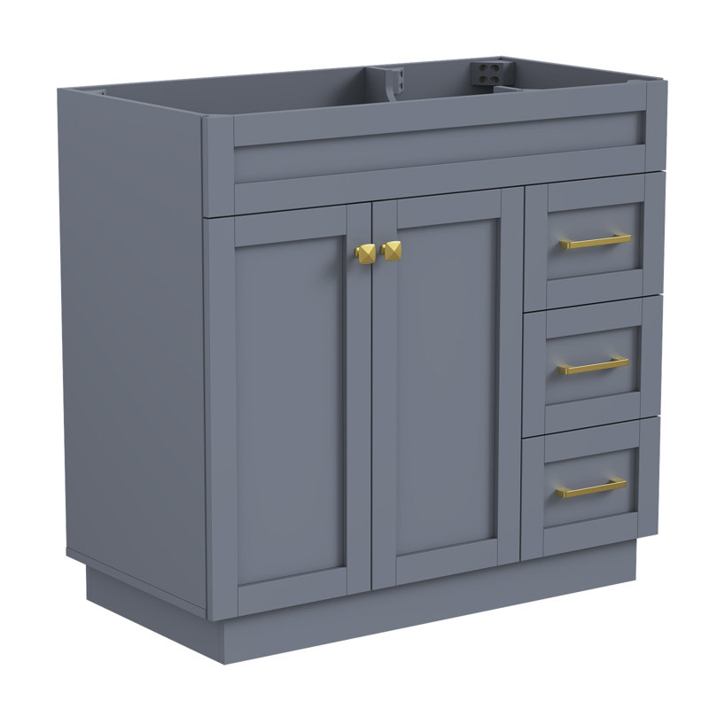 Meuble-lavabo simple 36 po sans lavabo Modern