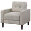 Fauteuil d'appoint capitonné Bowen Beige-119372566