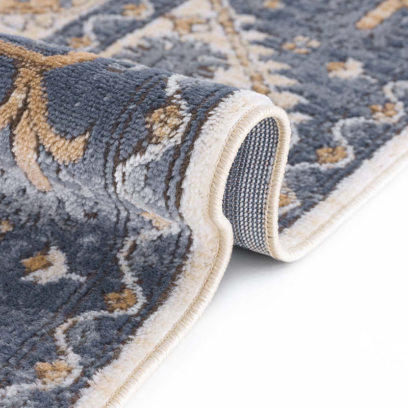 Tapis à motif de tuiles traditionnelles, Rectangle 7 pi 11 po x 10 pi