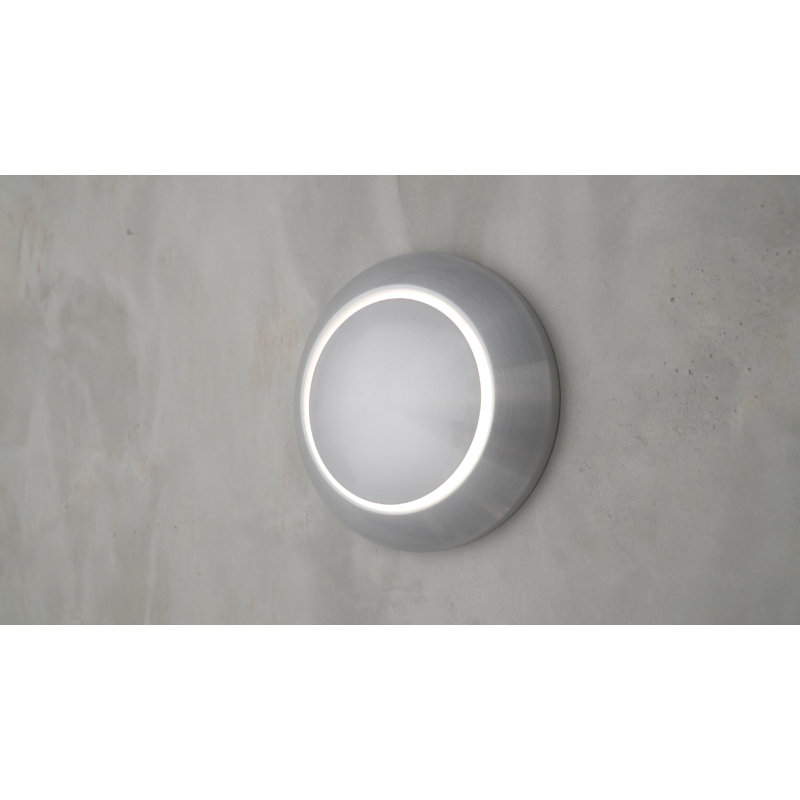 Plafonnier encastré d'extérieur Azral, Aluminium satiné