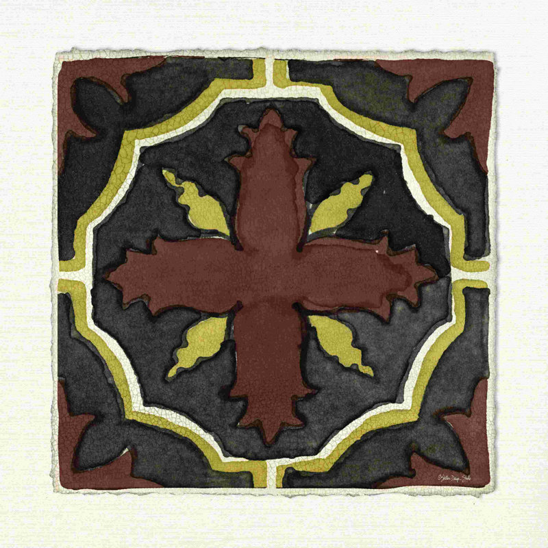 Moroccan Tile Pattern V On Canvas by Stellar Design Studio