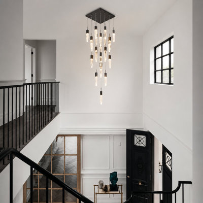 Lustre en cristal suspendu 25 lumières Aaleiah