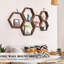 Ensemble de 6 tablettes flottantes hexagonales-1135054136