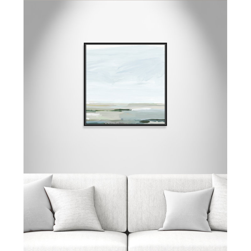 Catrena Pure Stillness - Cadre flottant, reproduction d'art sur toile, Noir, H 25,5 po x l 25,5 po
