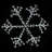 60"Pure White Sparkler Snowflake 1080 LED Lighted Window Décor