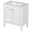 Meuble-lavabo de 60 po avec deux meubles-lavabos de 30 po, bois massif et construction, lavabo en céramique lisse, détails rétro, grand espace de rangement, lavabo double à fermeture en douceur, construction, tiroirs