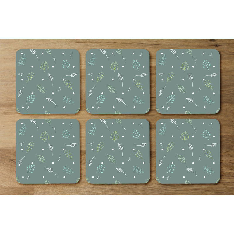 Square 6 Piece Coaster Set