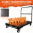 Heavy Duty 2-in-1 Convertible Panel Cart & Flatbed Dolly, 1500 lbs Steel Utility Cart with Rubber Wheels for Lumber & Furniture Moving