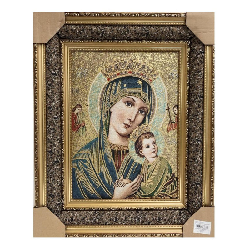 Tapisserie perpétuelle encadrée, H 21 po x l 17 po