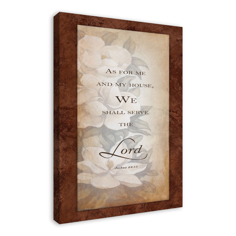 Serve the Lord sur toile, H 36 po x l 24 po x P 1,25 po, Sans cadre