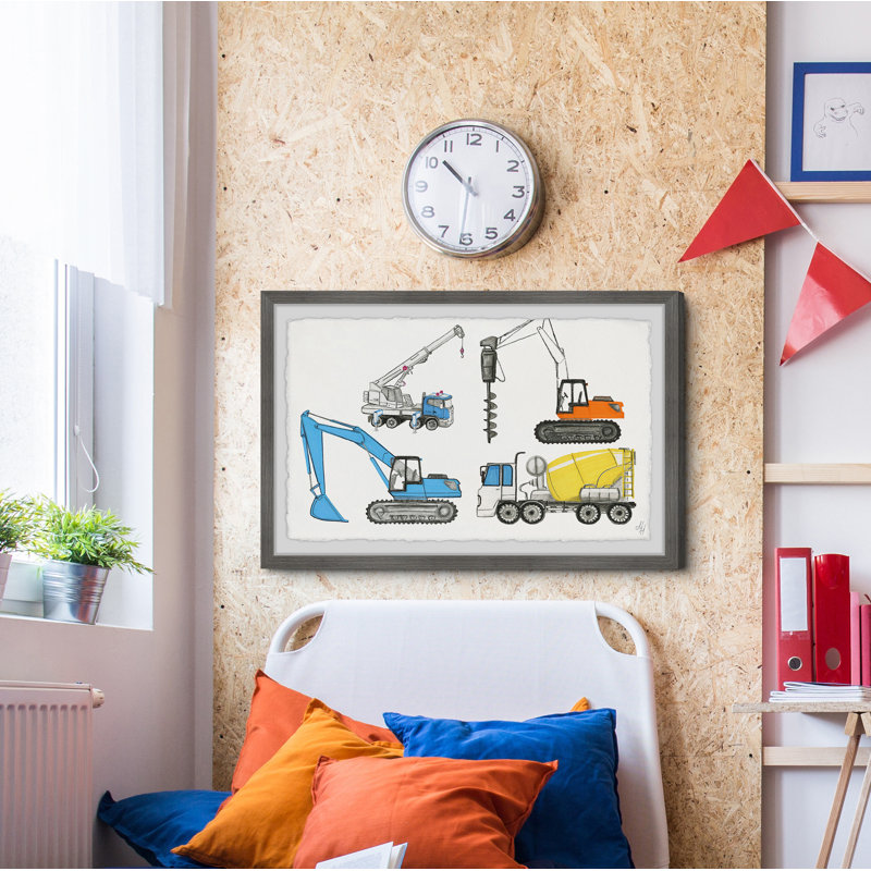 Justine Powerful Trucks - Print, 20cm H x 30cm W