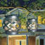Lanternes d'extérieur, lanternes à vent solaires, lanternes à vent galvanisées, lanterne tissée solaire, décoration extérieure élégante pour patio, jardin et cour 1pc