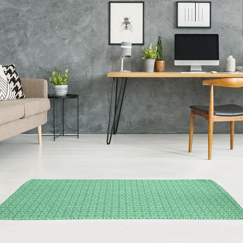 Tapis de zone verte arrow diamants, Rectangle 2 pi x 3 pi