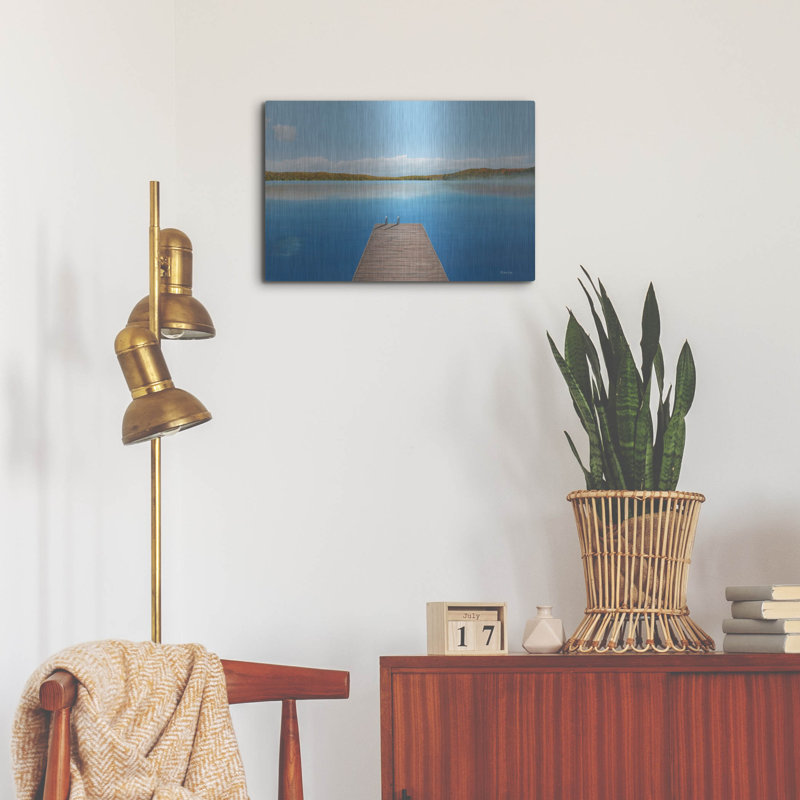  «Troisième point» par Kenneth M Kirsch, art mural en métal, 24 po x 16 po, H 16 po x l 24 po