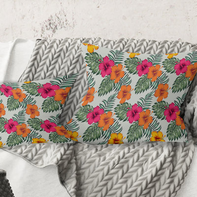 Tropical Leaves III Pillow