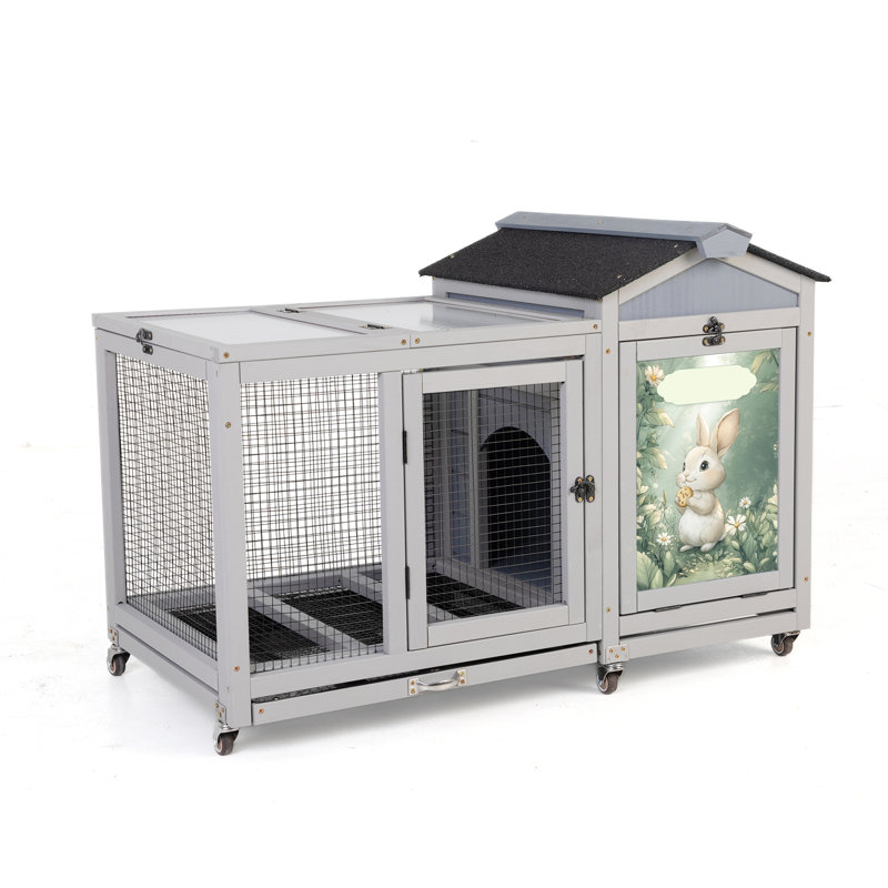 Cage à lapin en bois