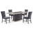 Dark Grey and Gray Washed Dining Table