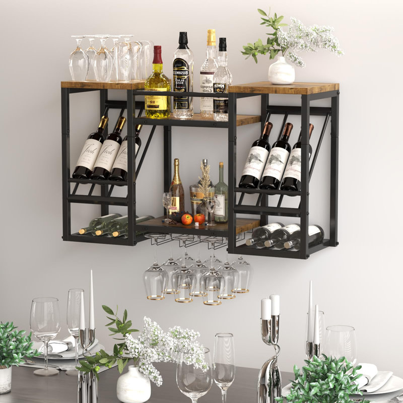 Wine Bottle Rack Brown
