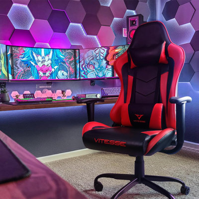 Ergonomic Racing Gaming Chair, 330 lbs PC Computer Chair with Support and Headrest