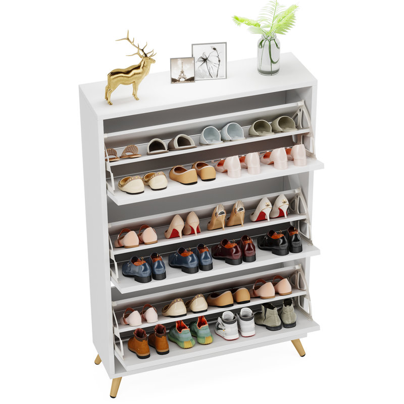20 Pair Flip Down Shoe Storage