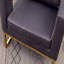 Fauteuil d'appoint de style contemporain avec accoudoirs rembourrés-1223162853
