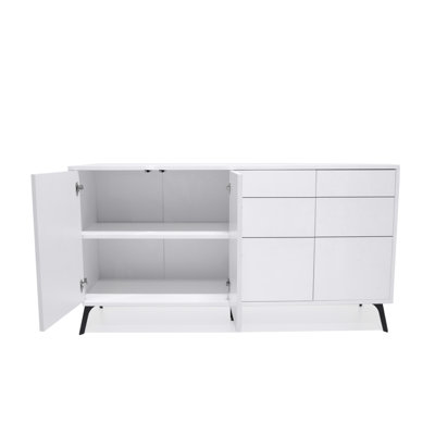 Buffet 4 portes Tom (blanc)