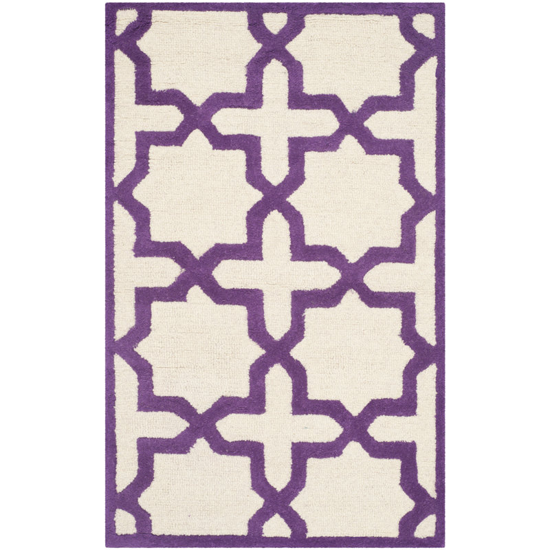 Cambridge Hand Tufted Wool Geometric Rug, Rectangle 2'6" x 4'