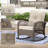 Weather-Resistant Rattan Outdoor Chair - PE Rattan, Steel Frame & Plush Cushions-1249048206