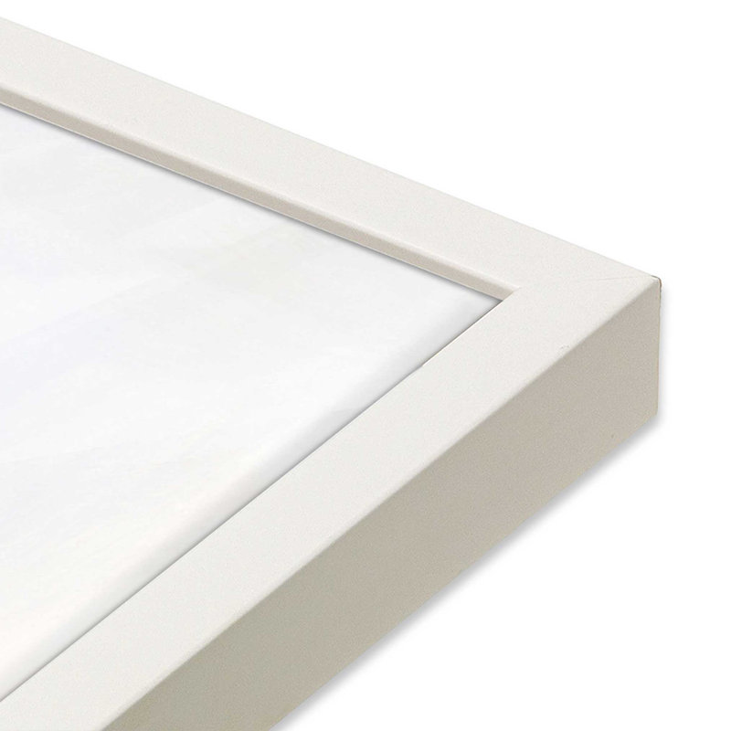 Dawn's Soft Light I Print, Open Corner Framed, Opaque White, 13.5" H x 13.5" W