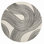 Tapis moderne crème à tourbillons noir Abani Rugs Knaresborough NUE190B