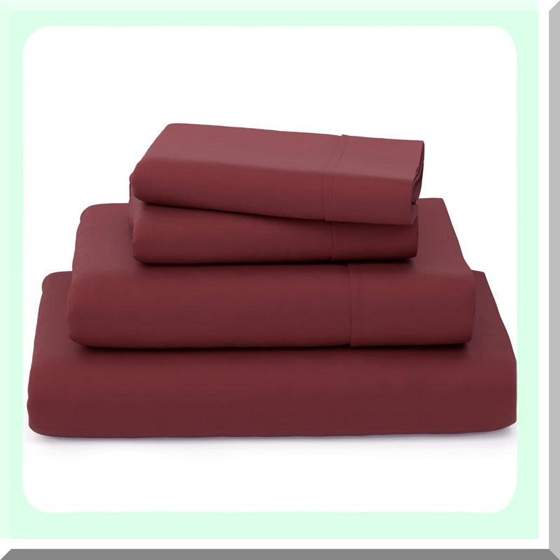 Cool Breathable Silky Soft Sheets - 4-Piece Bedding Set with Deep Pockets - Luxury for Cooling Comfort, Full Sheet Set