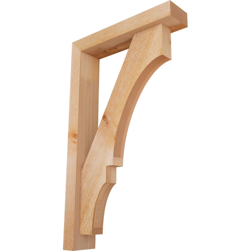 Support de bloc Balboa avec entretoise décalée, 30 po x 18 po, Cèdre rouge occidental de l 4 po (scié brut)