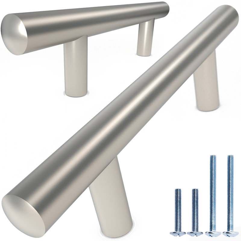 Ensemble de poignées 5 po en acier inoxydable de qualité supérieure, Nickel satiné mat, 5"