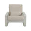 Ensemble de 1 méridienne d'extérieur, structure en aluminium avec coussin beige, intérieur et extérieur