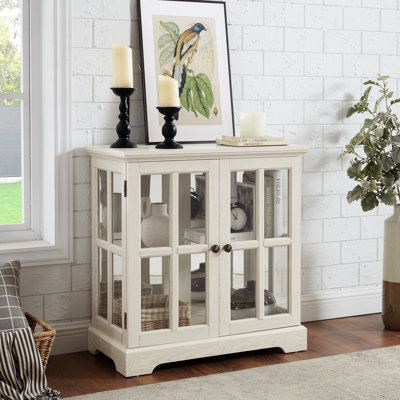 Retro Display Shelf, Led Lighting, Adjustable Shelves, Base, White Vintage Style Storage Box, Lights, + Glass