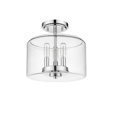 Asheville 3 - Light 10.6" Tall Flush Mount