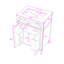 Meuble-lavabo de salle de bain avec lavabo en céramique, tablette réglable, tiroir basculant et portes à fermeture en douceur-681305466