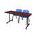 Nicklos T-Base Training Seminar Table, 2 M Stack Chairs