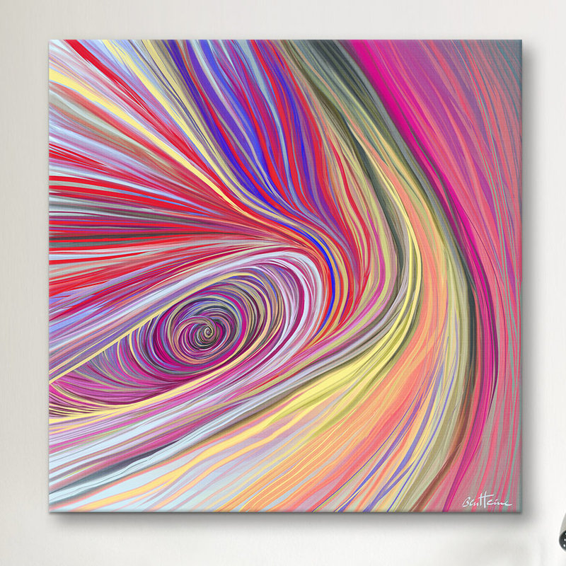 « pure abstract bis », impression sur toile tendue, H 26 po x l 26 po x P 1,5 po, Pas de tapis, Toile tendue