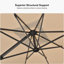 243cm X 335cm Rectangular Cantilever Parasol-416948458