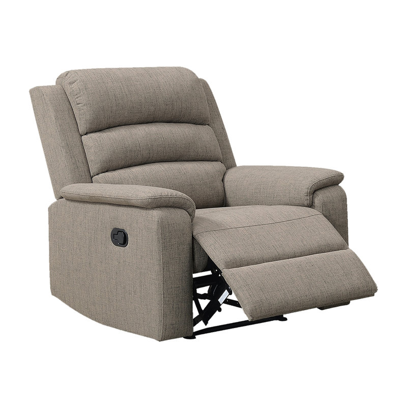 Fauteuil inclinable manuel simple, Brun
