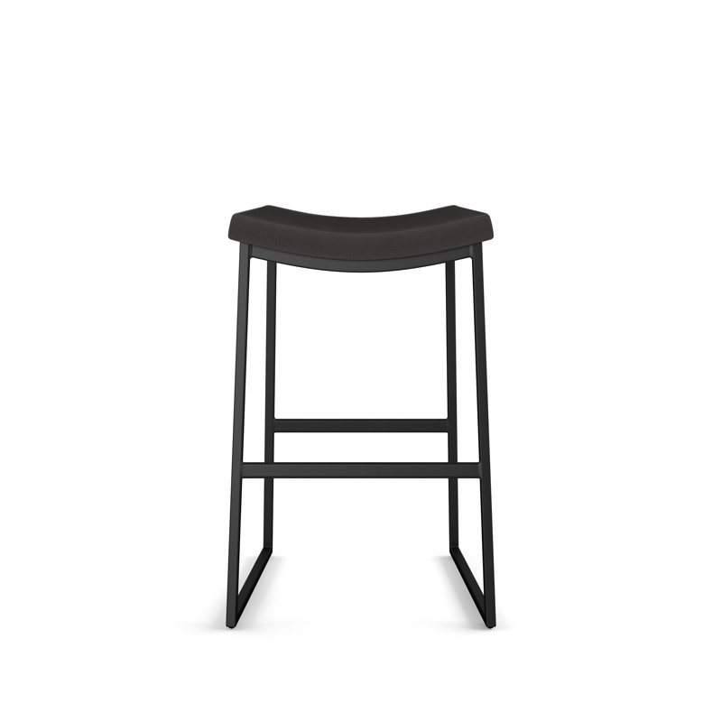 Amisco David Counter & Bar Stool, Charcoal Black, Bar Stool (30.25" Seat Height)